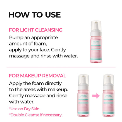 Dr.Melaxin Melting Cleanser - Hypoallergenic Makeup remover with Quick Bubble, Deep Pore Cleansing for all skin type, 150ml