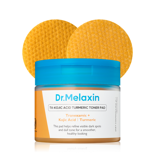 Dr.Melaxin TX Kojic Acid Turmeric Toner Pads with Tranexamic Acid, Brightening Toner Pad for Pigmentation & Dark Spot Care, Gentle Keratin Care for Radiant Skin, Korean Skincare, 70 Sheets